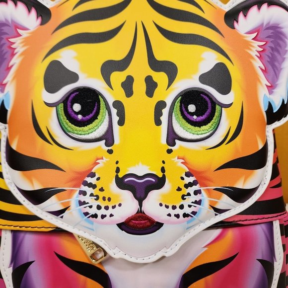 Loungefly Lisa Frank Forrest Tiger Cosplay Mini Backpack Rainbow 90s NEW main image 5